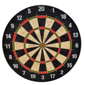 Brezilya Sisal Profesyonel Dart Seti (38 cm) + 6 Adet 18 gr Renkli Ok