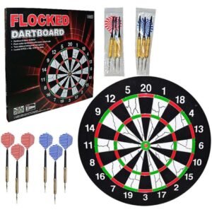 Flocked Dart Seti 18”+ 6 Adet 18 gr Renkli Ok