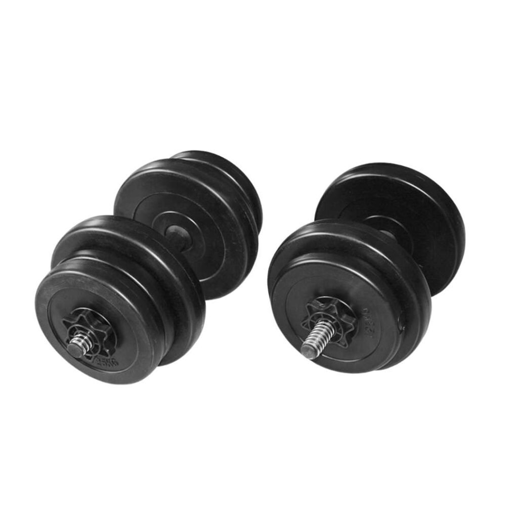 Ev Tipi Pilastik Plaka Set Dambıl 23 Kg