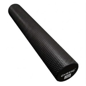 BLACK Masajlı Uzun Foam Roller – Siyah (90x15 cm)