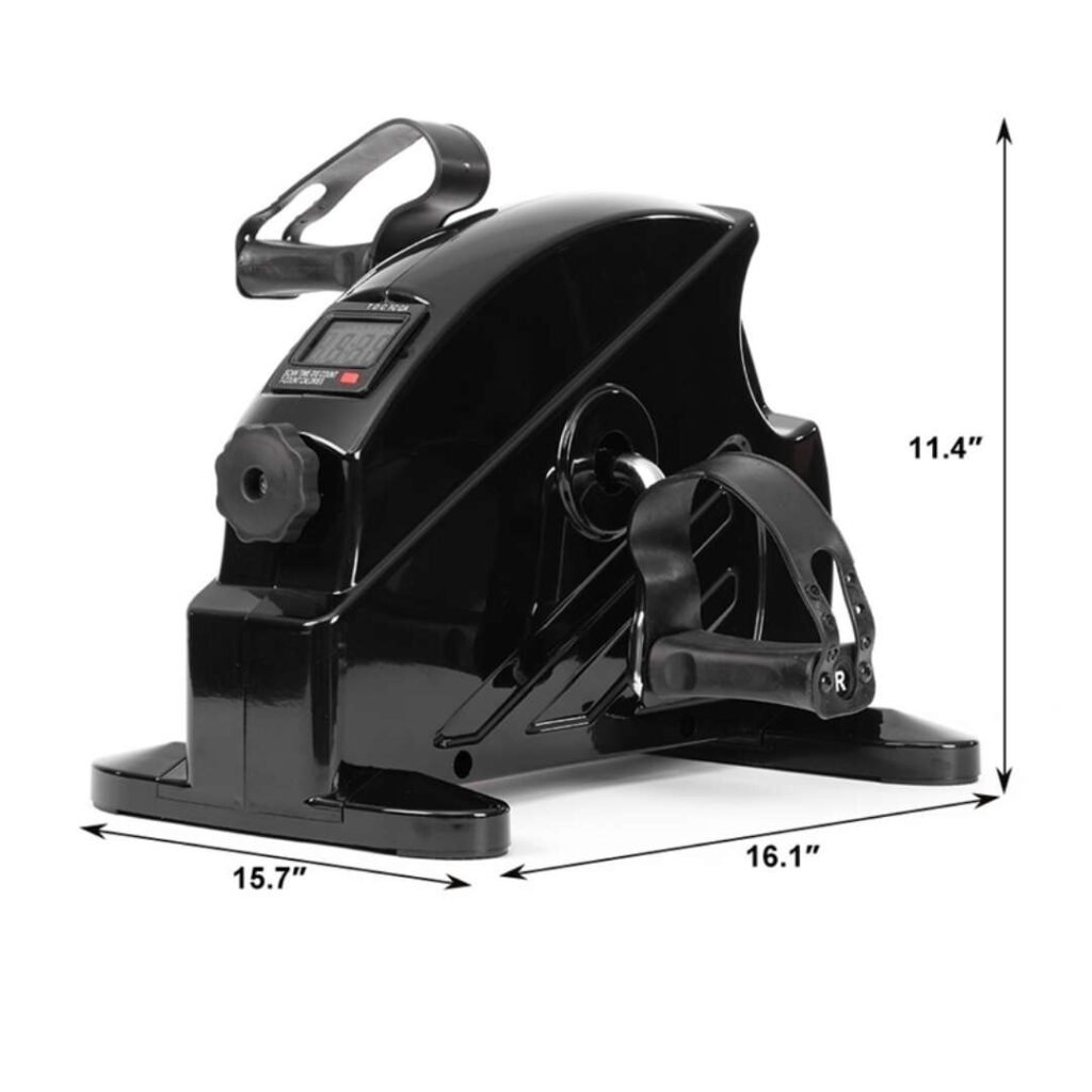 Mini Dijital Göstergeli Kondisyon Bisikleti Siyah - Ayarlanabilir Pedal Direnci