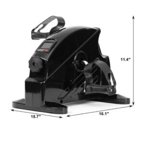 Mini Dijital Göstergeli Kondisyon Bisikleti Siyah - Ayarlanabilir Pedal Direnci