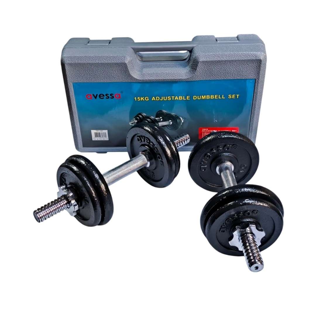 15 KG Set Çantalı Siyah Plaka Set - Görsel 2