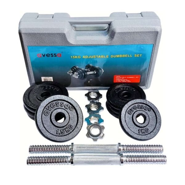 15 KG Set Çantalı Siyah Plaka Set