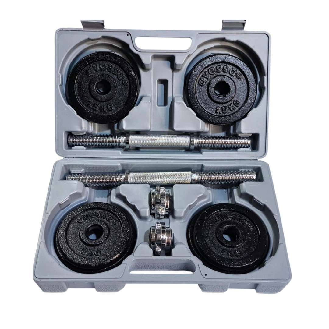15 KG Set Çantalı Siyah Plaka Set - Görsel 3