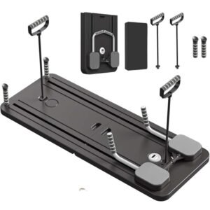 Pilates Reformer Siyah , Ev Tipi Pilates Istasyonu Çok Fonksiyonlu Egzersiz Aleti