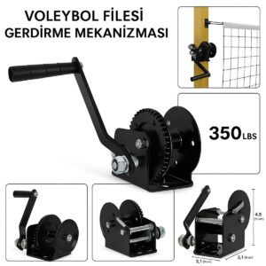 Voleybol Direği Gerdirme Mekanizması