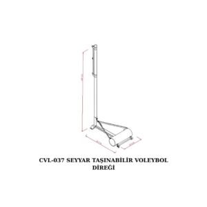 SEYYAR TAŞINABİLİR VOLEYBOL DİREĞİ CVL-037 - Görsel 4