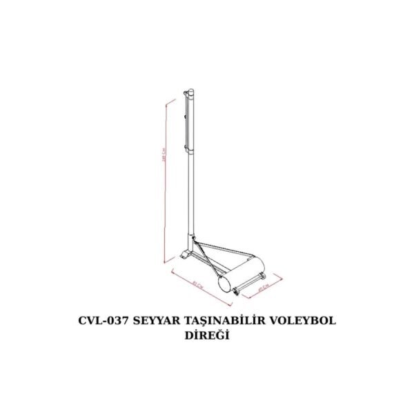 SEYYAR TAŞINABİLİR VOLEYBOL DİREĞİ CVL-037