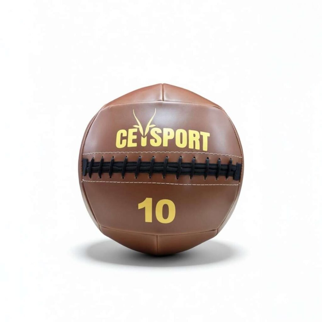 PRO WALL BALL – Sağlık Topu 10 Kg Kahverengi